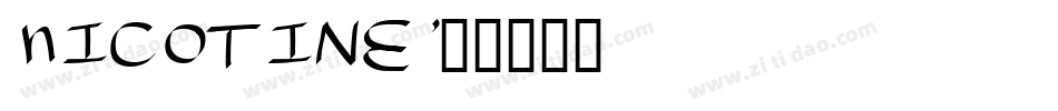 Nicotine字体转换