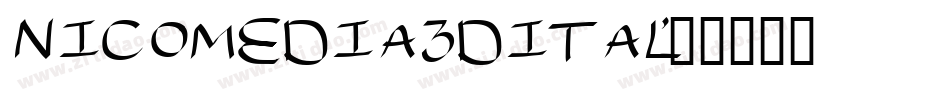 nicomedia3dital字体转换