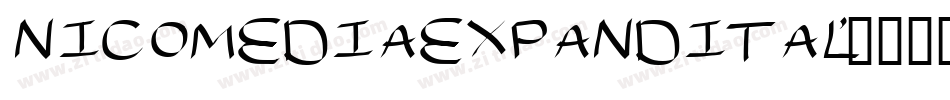 nicomediaexpandital字体转换