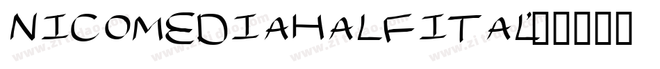 nicomediahalfital字体转换