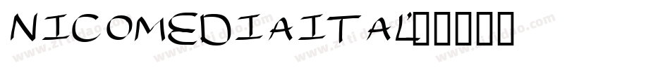 nicomediaital字体转换