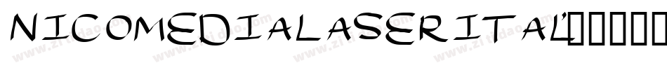 nicomedialaserital字体转换