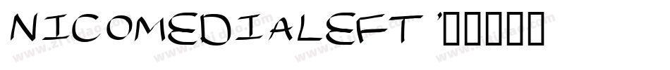 nicomedialeft字体转换