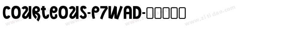 Courteous-p7wAD字体转换