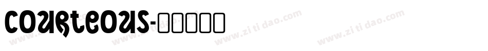 Courteous字体转换