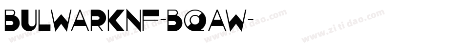 BulwarkNf-Bqaw字体转换