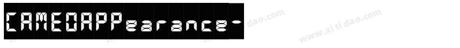 CAMEOAPPearance字体转换