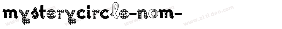 MysteryCircle-nOM字体转换