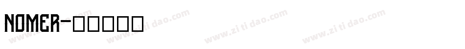 nomer字体转换
