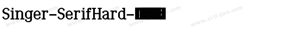 Singer-SerifHard字体转换