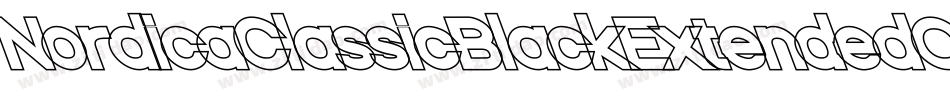 NordicaClassicBlackExtendedOppositeOblique-VJ86字体转换