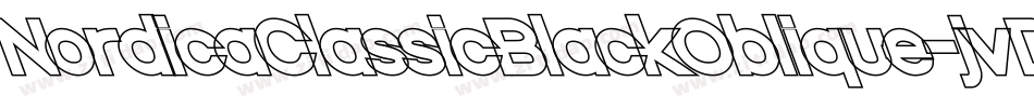 NordicaClassicBlackOblique-jvDl字体转换