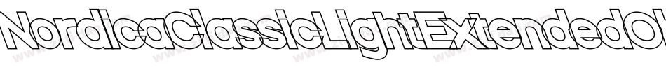 NordicaClassicLightExtendedObliqueOutline-rqD8字体转换