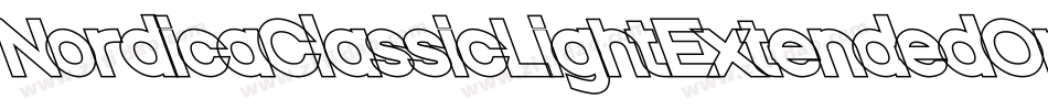 NordicaClassicLightExtendedOppositeOblique-M93B字体转换