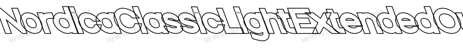 NordicaClassicLightExtendedOutline-KaZZ字体转换