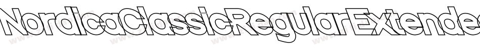NordicaClassicRegularExtendedOppositeObliqueOutline-WaP4字体转换