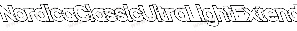 NordicaClassicUltraLightExtendedOppositeOblique-GeZm字体转换