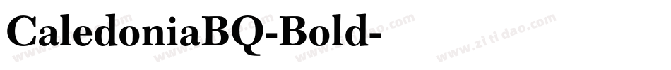 CaledoniaBQ-Bold字体转换