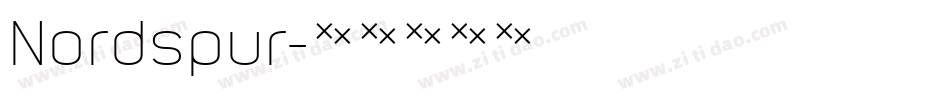 Nordspur字体转换