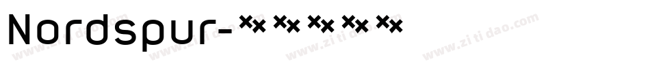 Nordspur字体转换