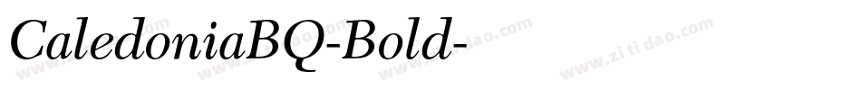 CaledoniaBQ-Bold字体转换
