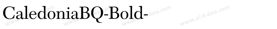 CaledoniaBQ-Bold字体转换