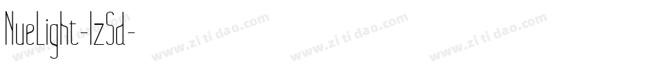 NueLight-lz5d字体转换