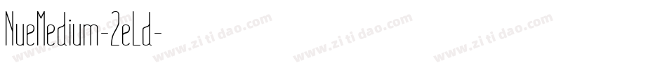 NueMedium-2eLd字体转换