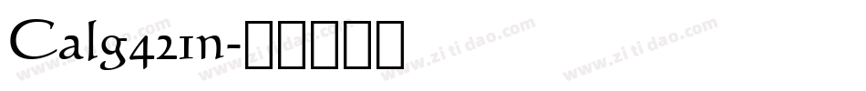 Calg421n字体转换