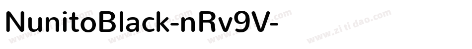 NunitoBlack-nRv9V字体转换