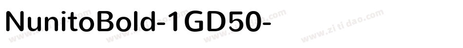 NunitoBold-1GD50字体转换