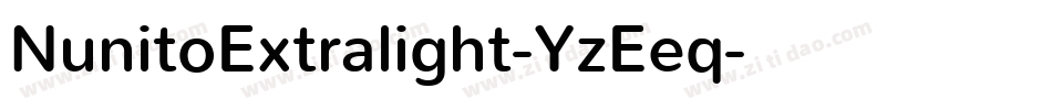 NunitoExtralight-YzEeq字体转换