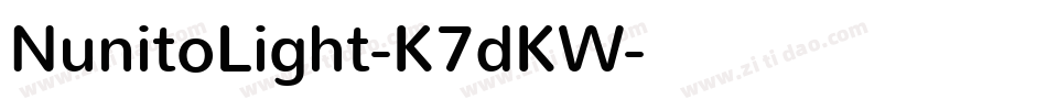 NunitoLight-K7dKW字体转换