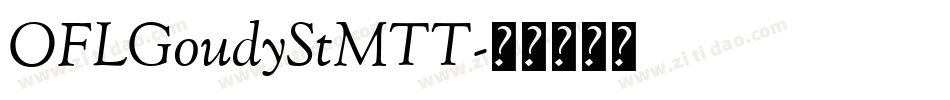 OFLGoudyStMTT字体转换