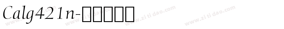 Calg421n字体转换