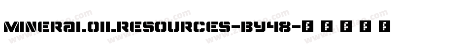 MineralOilResources-BY48字体转换