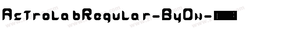 AstrolabRegular-ByOn字体转换