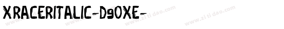 XRacerItalic-d9OxE字体转换
