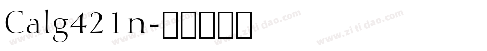 Calg421n字体转换