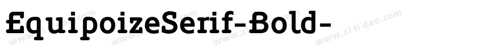 EquipoizeSerif-Bold字体转换
