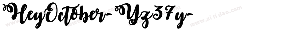 HeyOctober-Yz37y字体转换