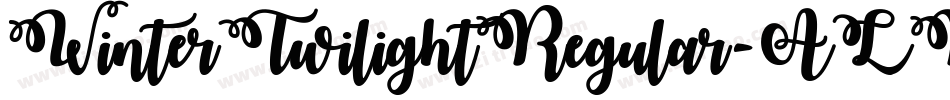 WinterTwilightRegular-ALRL2字体转换
