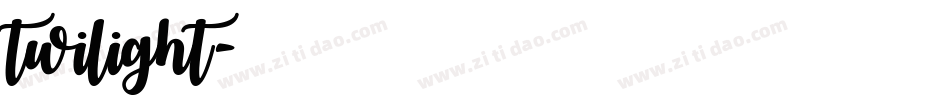twilight字体转换