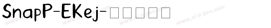 SnapP-EKej字体转换