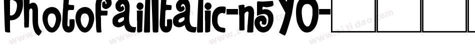 PhotofailItalic-n5YO字体转换