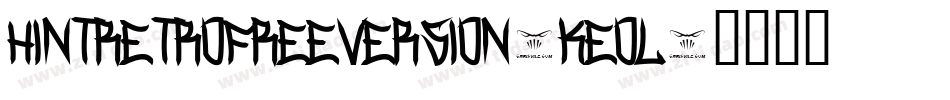 HintRetroFreeVersion-KEOl字体转换
