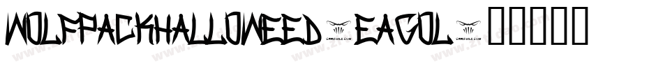 WolfpackHalloweed-EaGOl字体转换