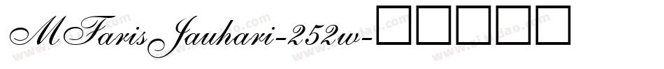MFarisJauhari-252w字体转换