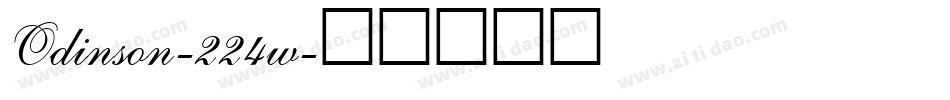 Odinson-224w字体转换