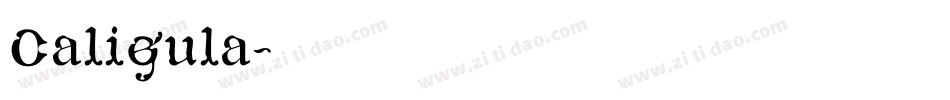 Caligula字体转换